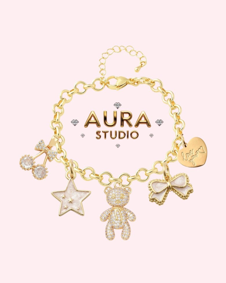 Neutrals Charm Bracelet