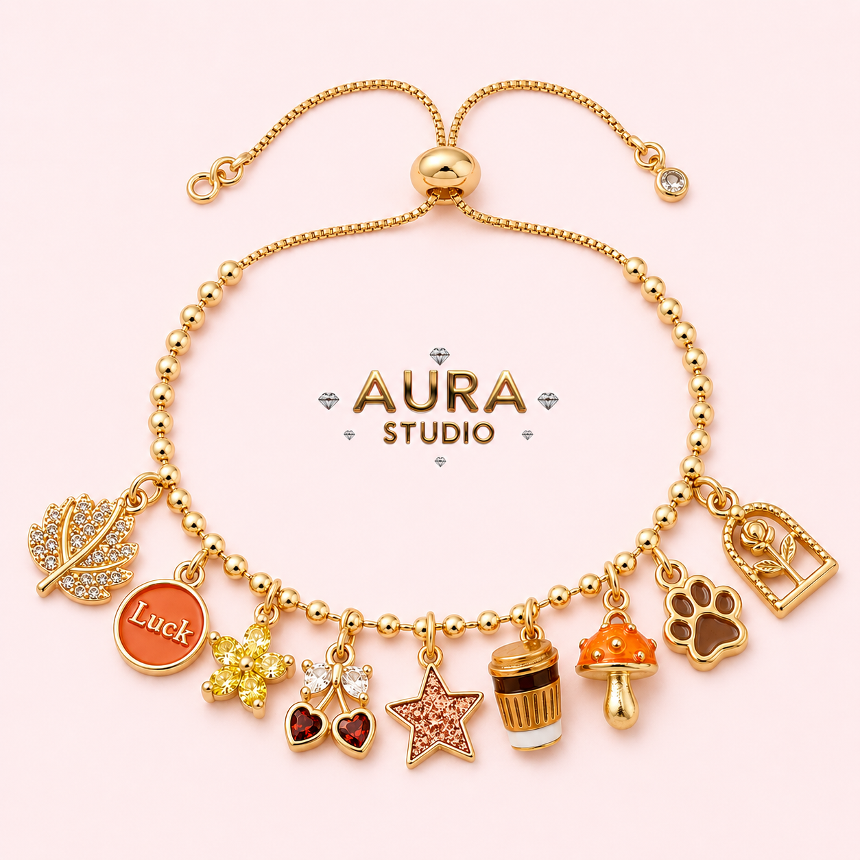 Autumn Themed Charm Bracelet