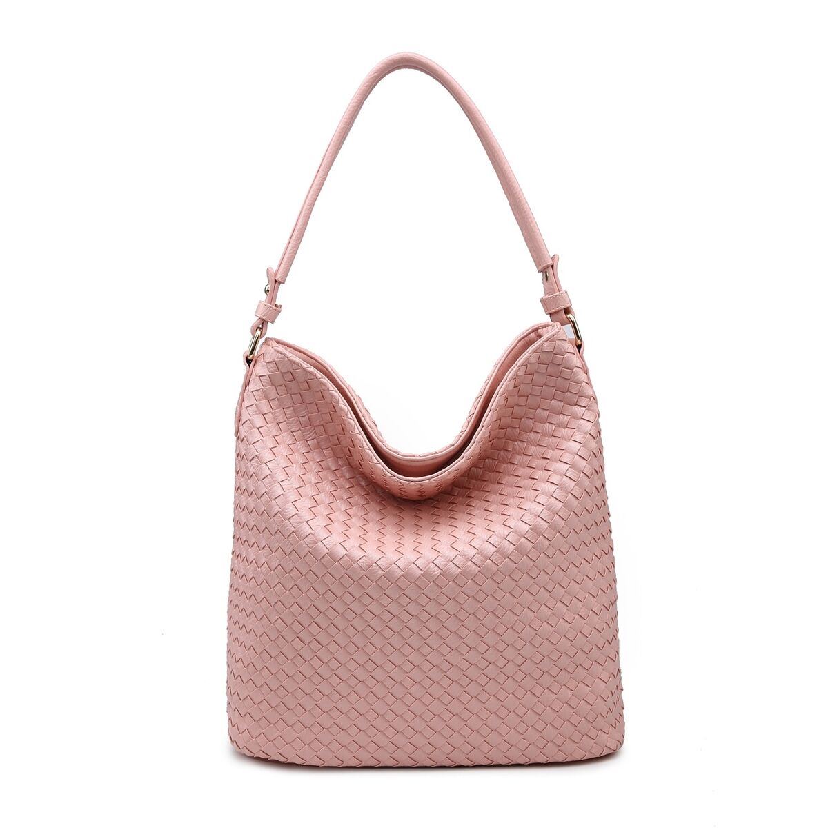 Lilli Pink Woven Hobo Bag