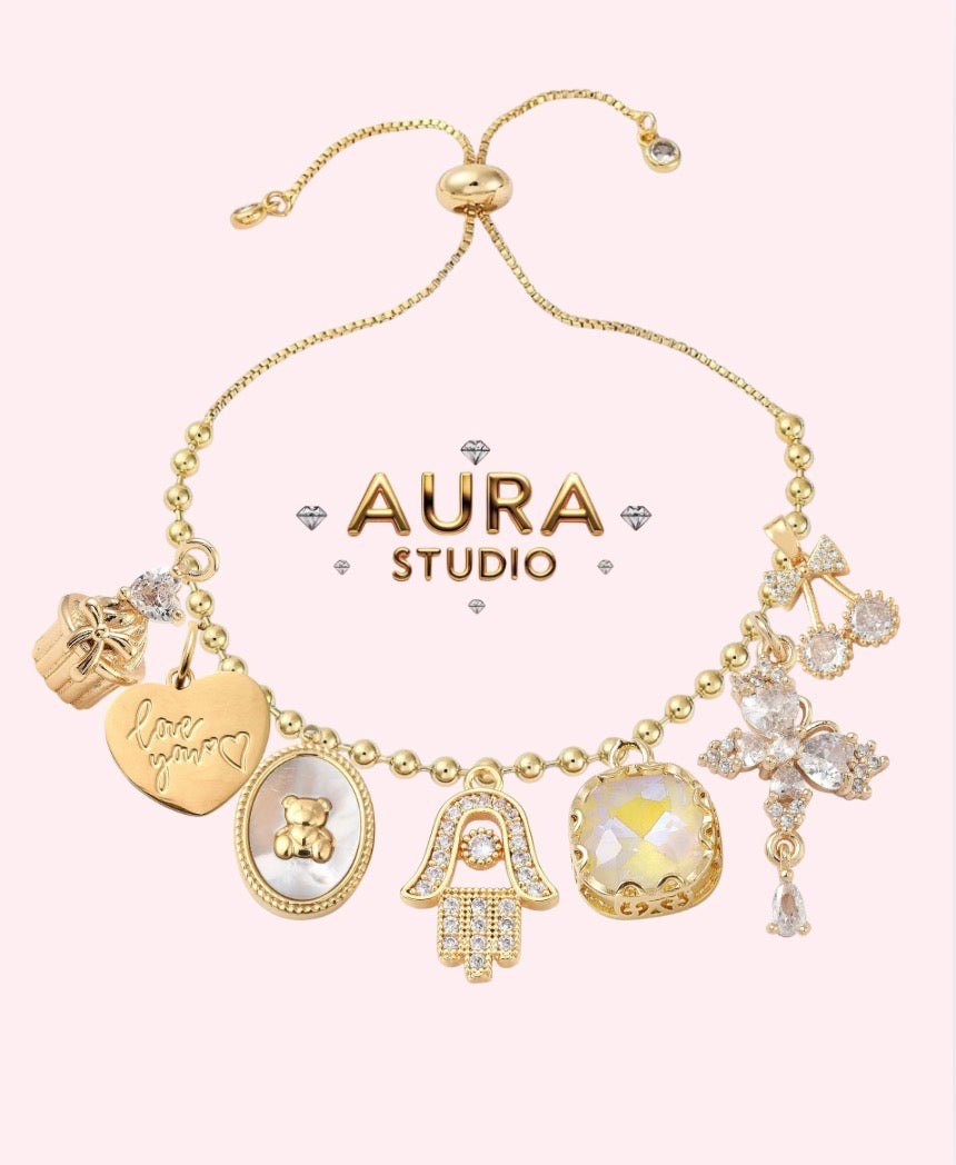 Neutrals Charm Bracelet