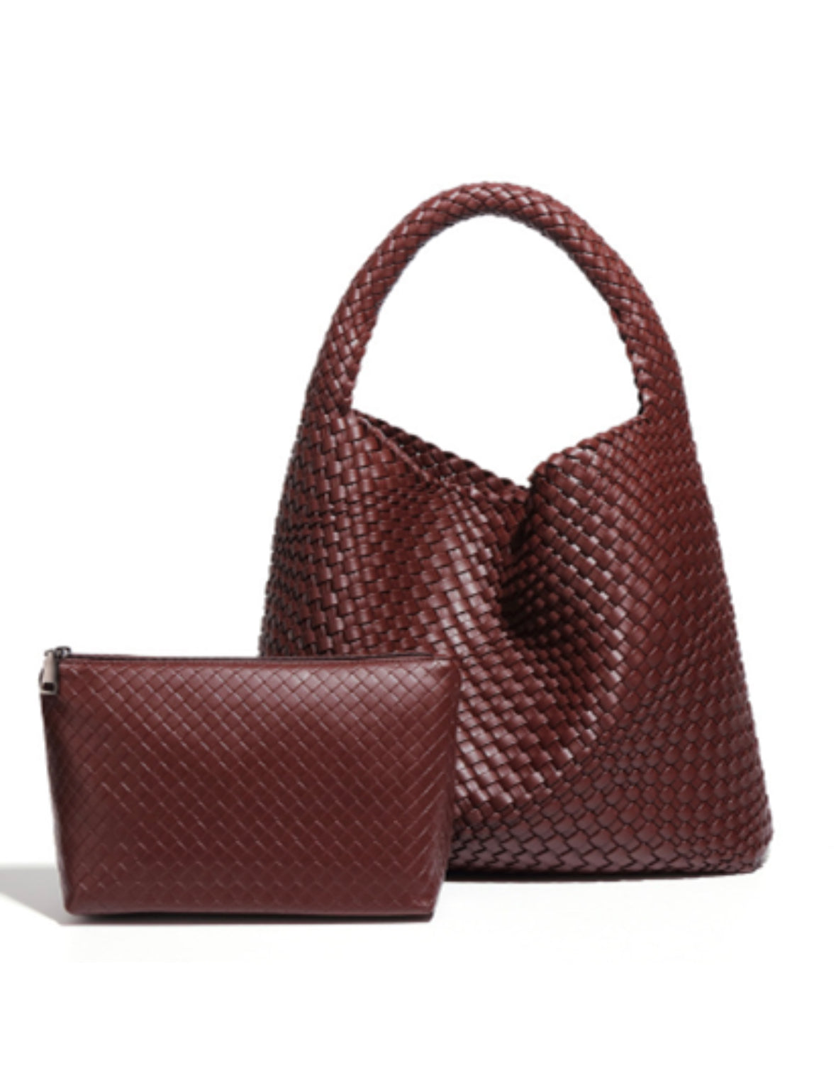 kara woven weave bag set